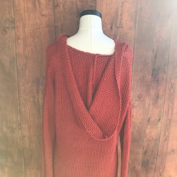 Harlow Knit High Low Hooded Sweater - Picture 6 of 10